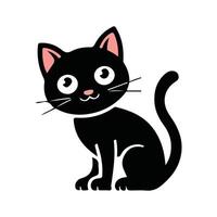 Cute black and white illustrator icon vector