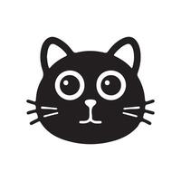 Grumpy cat icon bold and expressive vector