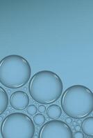 Clear water drops border. Bubble Drop frame banner. Waterdrops liquid border or frame vector