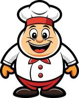 Cartoon chef character mascot vector