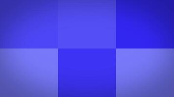 A blue square background with a white square in the middle video