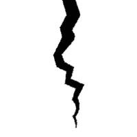 Broken wall with a hole. Crack on a surface. Texture. vector