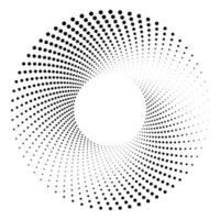Black halftone round dotted frames. Design element for frame, logo, web pages, prints vector