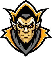 The face of a demon mascot vector