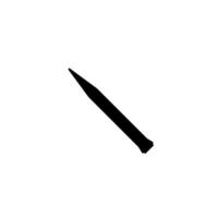 Missile Silhouette, can use for Art Illustration, Icon, Symbol, Pictogram, News Illustration, or Graphic Design Element vector