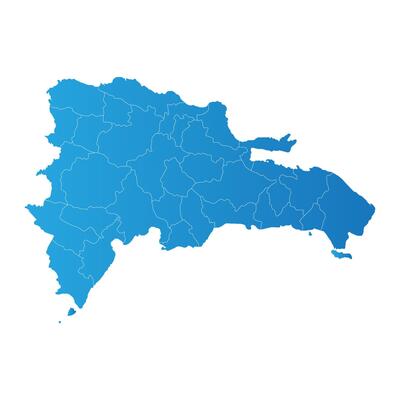 Dominican district Country land Map