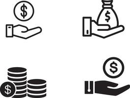 Minimalistic Financial Graphics for Branding and Design vector