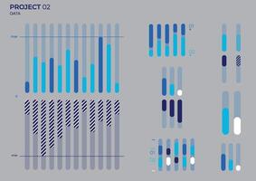 Design business elements charts in color. illustration. vector