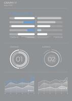 Project business analysis charts in color. Finance Charts. vector