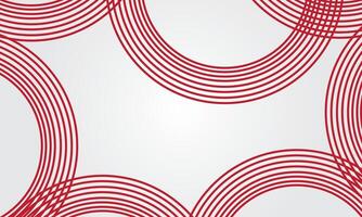 Curved red lines pattern background vector
