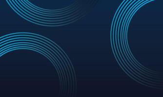 Curved blue lines pattern background vector