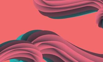 Animated pink blue abstract background vector