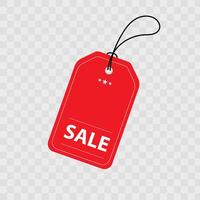 illustration empty price tags red suit for label, tag, coupon, discount, and budge. vector