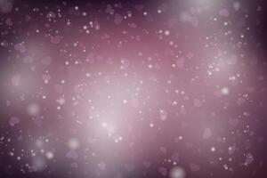 Abstract background with hearts. Valentines Day. Bright glow on a dark background. vector