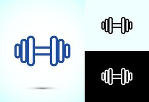 Dumbbell icon design template vector