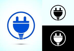 Electric plug icon design illustration for web vector