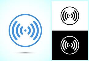 WIFI Icon Design, Internet Connection Symbol, Wireless and WIFI Sign vector