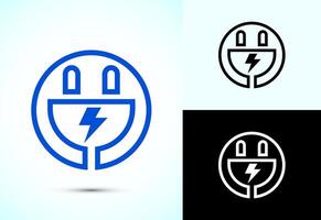 Electric plug icon design for web and mobile app vector