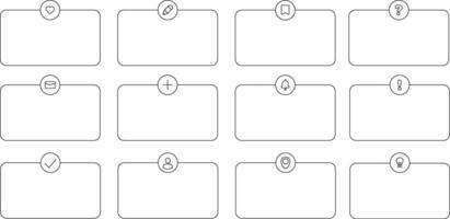 Question box and speech bubble icon set. Message and chat symbols for conversation, dialogue, and comments in thin line style. vector