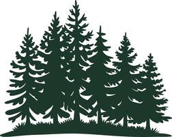Pine Tree Forest vector