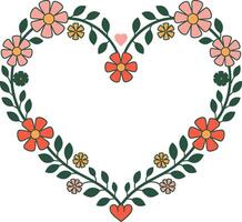 Heart Shaped Wreath vector