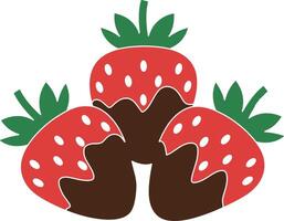 Chocolate Covered Strawberries vector