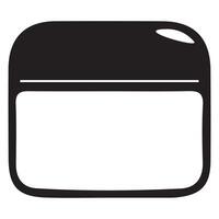 simple icon of a small rectangular cream jar, for various designs, patterns or packaging vector