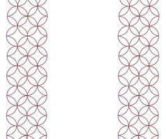 Chinese circle element seamless vertical border frame pattern Traditional decorative elements Illustration of elegant design suitable for card, invitation, poster, cover. vector