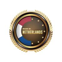sticker made in Netherlands isolated vector
