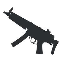 machine gun icon isolated vector