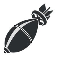 bomb icon isolated vector