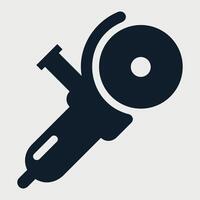 angle grinder icon isolated vector