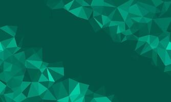 Dark aqua blue flat polygon abstract shape. Irregular triangle pattern element texture design. Suitable for backdrop banner, cover, website, advertising, idea, decoration, page, header, greeting vector