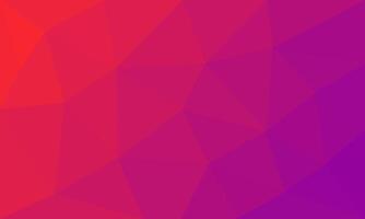 Abstract geometric pattern background with polygons. Modern triangle shape with magenta and orange gradient texture vector