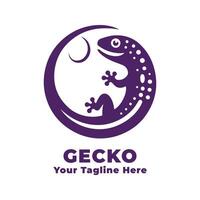 Logo Simple Gecko Design vector