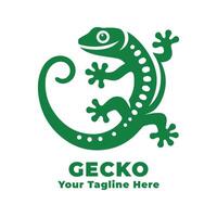 Gecko Logo Simple Design vector