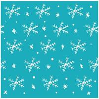 Snowflakes With illustration style doodle and line art vector