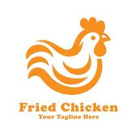 Logo Fried Chicken Simple Design Illustration vector