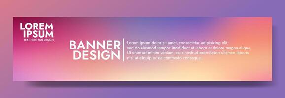 Gradient Background Template Modern Colorful Website Ad vector