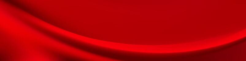 Abstract image featuring a smooth, red gradient with elegant curves. vector