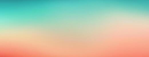 Abstract Teal Peach Gradient Background, Soft Pastel Color Blend vector