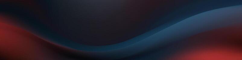 Abstract Dark Blue Red Gradient Waves Background Design vector