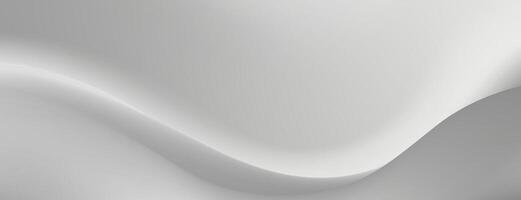 Abstract image featuring smooth, flowing gray waves. vector
