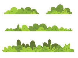 Simple shrubbery tree bush illustration vector