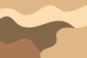 brown pastel abstract background with waves vector