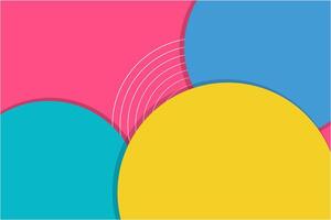 abstract colorful background with circles colored vector