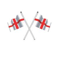 england flags on a white background vector