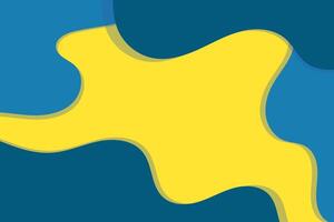 yellow and blue abstract background waves simple vector