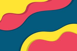 colorful abstract background with waves vector
