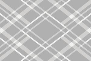 Gray and White Diagonal Plaid Pattern Seamless Texture Background vector